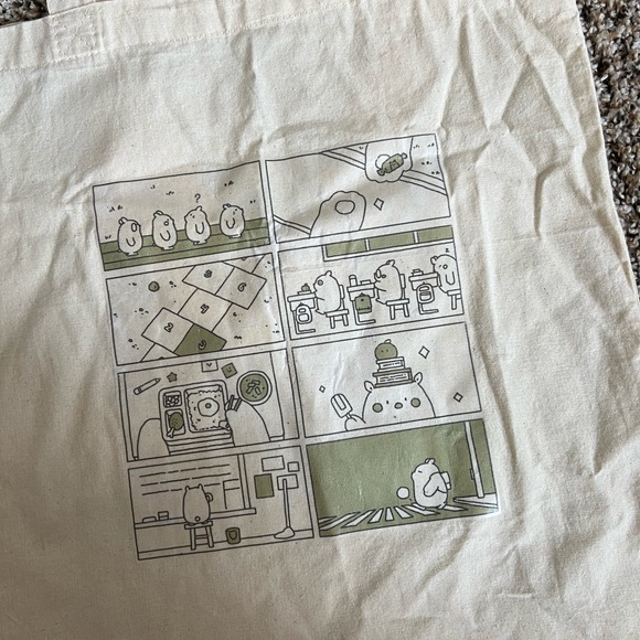School House Bear Comic Totebag - Picture 2 of 5